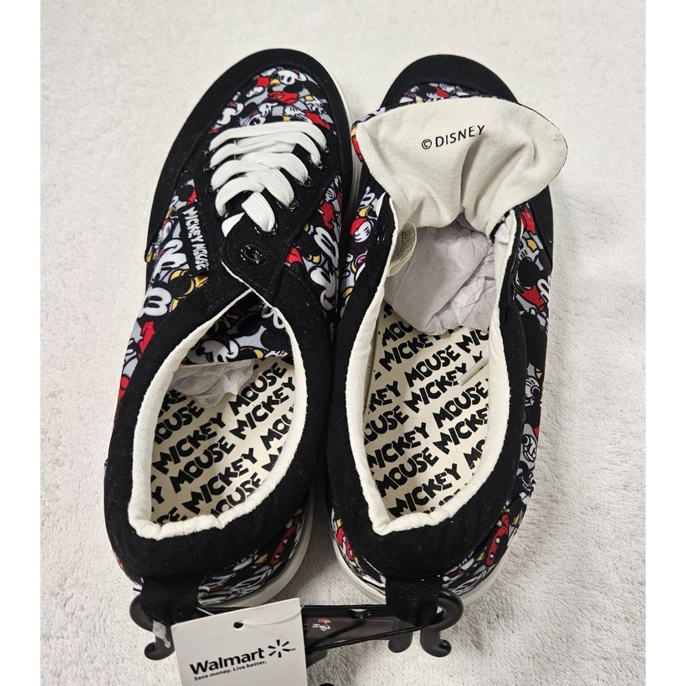 Mickey Mouse Disney Sneakers Men Size 12 LaceUp Shoes Canvas Low Top Ground Up - Picture 7 of 7